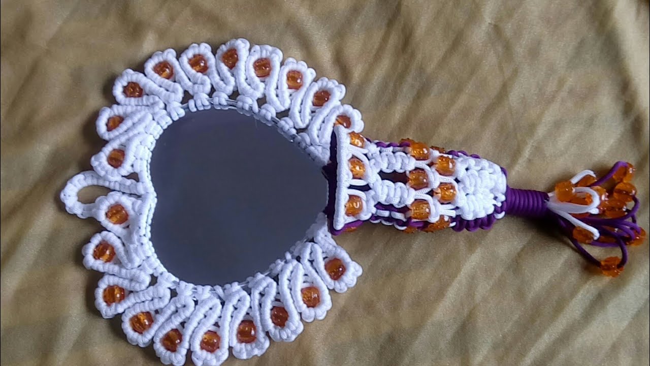 Macrame Small Heart Shape Mirror Macrame Mirror With Basket YouTube
