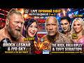 Lesnar & Iyo vs Rock,Ripley & Stratton💥Kraven Show🍿🔥| WWE 2K25 #verticallive #wwe2k25 #shorts