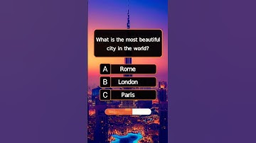 City Quiz 🏙️ Test Your Knowledge! #shorts #quiz #generalknowledge