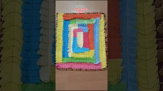 Wow 👌 Beautiful Doormat डोरमैट पैदान Doormat Making At Home #doormat #shorts #youtubeshorts #paidan