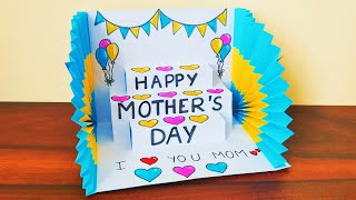 Mother's Day Pop Up Card Making Easy | How to make Mother's Day Greeting card 2024 | Handmade Card