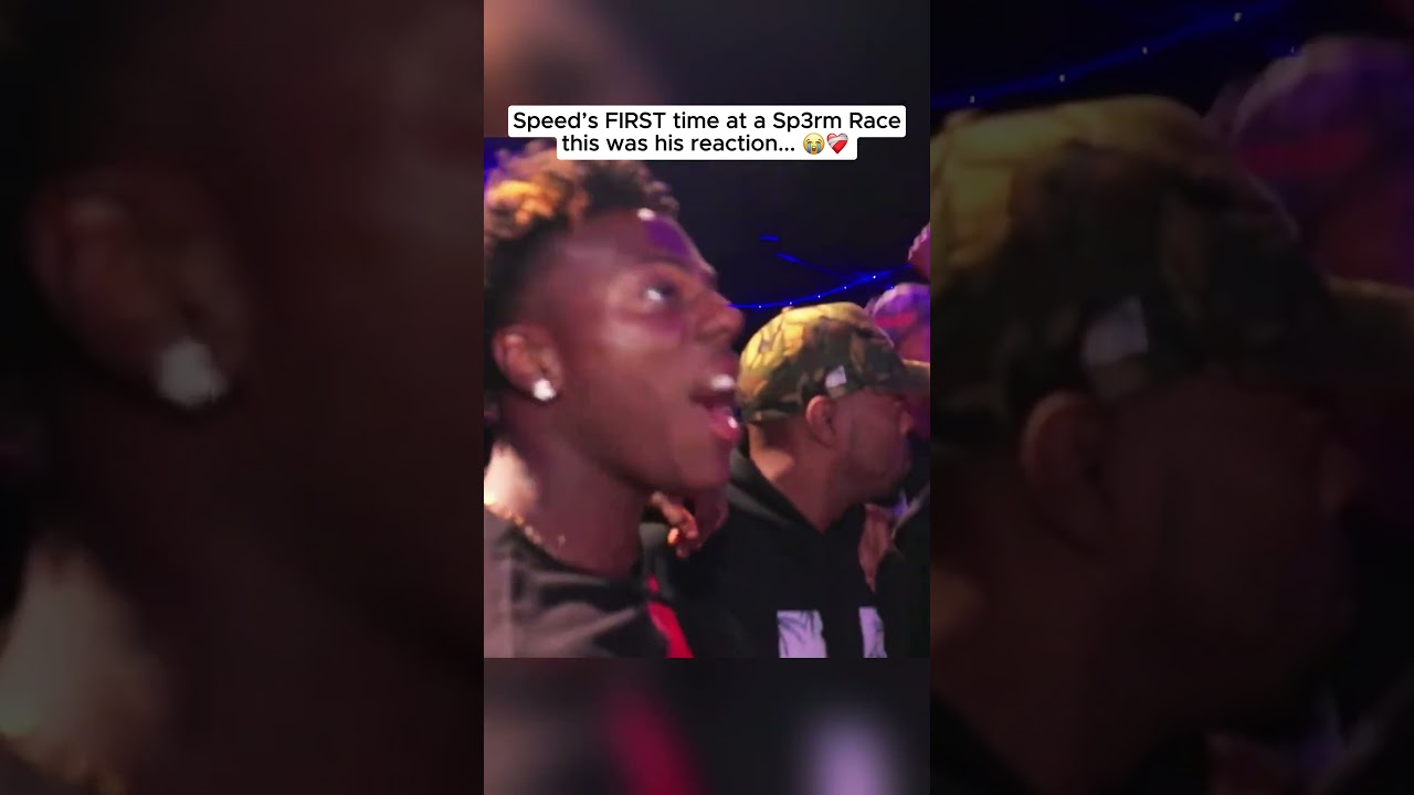 Speed’s FIRST time at a Sp3rm Race this was his reaction...😭❤️‍🩹 