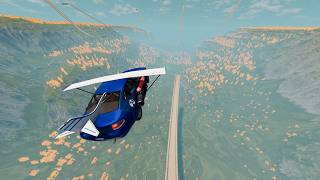 Cars vs Cliff Roads Mega Ramp #10 - BeamNG Drive