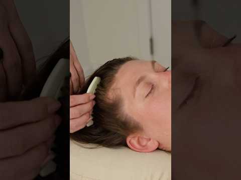 ASMR Hairline combing 🤍 #asmr #asmrhair