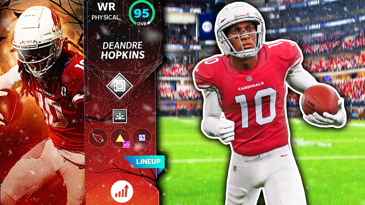 LTD DEANDRE HOPKINS CATCHES EVERYTHING (4 TDs) - Madden 21 Ultimate Team "Most Feared Limited Time"