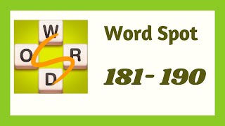 Word Spot Level 181 - 190 Answers