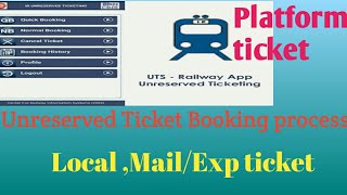 Indian Railway Unreserved Ticket Booking App.Local ticket,Mail/Exp train,Platform ticket (Part-2) screenshot 4