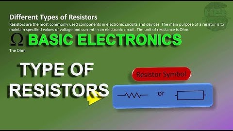 Different Type of Resistors, Basic Electronics