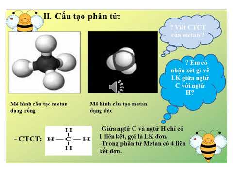 Hóa học 11 Bài 22 Cấu trúc phân tử hợp chất hữu cơ