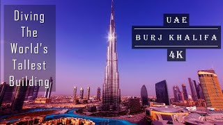 Burj Khalifa, Dubai Drone view [4K] | Diving the World's Tallest Building