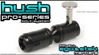 TechT Hush bolt sound level comparison to stock bolt for Etek 4 Marker