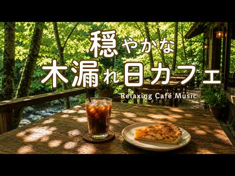 途中広告なし【カフェBGM】木漏れ日カフェで過ごす穏やかな午後｜森に癒されるリラックス時間｜作業用・読書・リラックス