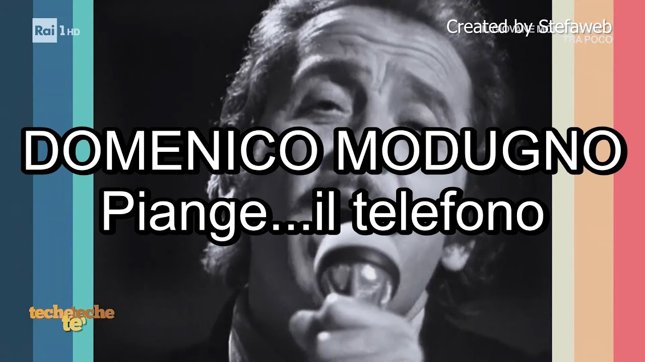 Domenico Modugno - Piange il telefono (Karaoke Originale + Bambina e cori)