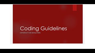 Coding Guidelines C#