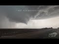 5-1-2024 Utica, KS-Tornado warned storm heads for town with sirens blaring
