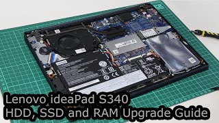 Lenovo ideaPad S340 SSD, HDD and RAM Upgrade Guide