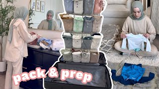 PACK &amp; PREP WITH ME! WE ARE LEAVING THE U.S | Ramadan Vlog