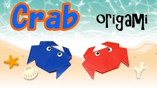 How To Make Simple and Easy Origami Crab | Origami Animal with 1 Paper | Paper Crab for Beginners