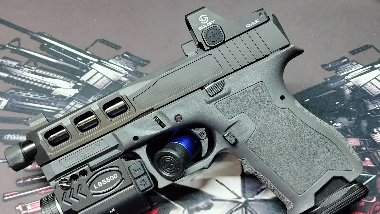Palmetto State Armory Dagger compact, Zulisy Oak 3MOA RMR. - YouTube