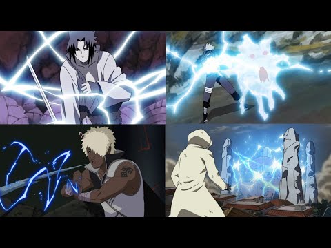Naruto All Of Raiton Lightning Style Jutsu 雷遁 術 