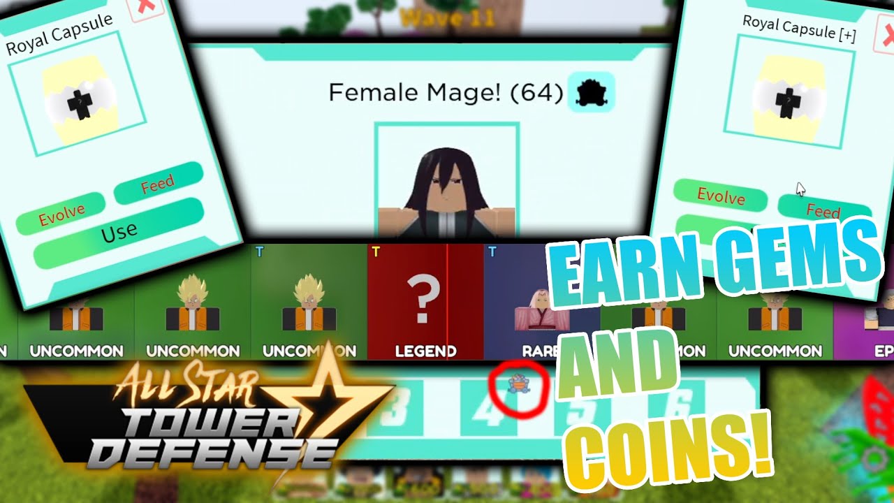 EARN GEMS, SKINS AND COINS IN THE TREASURE EVENT! | All Star Tower Defense