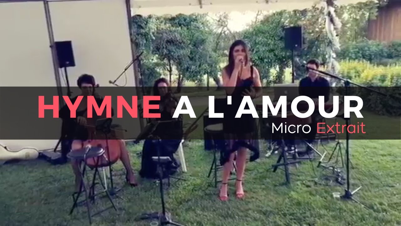 Micro Extrait l'hymne à l'Amour par Smart Music.