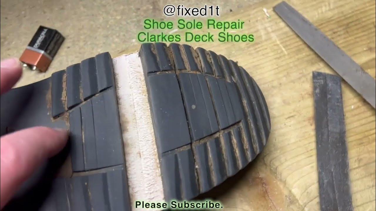 Deck Shoes Sole Repair Of Clarks Deck Shoes - YouTube