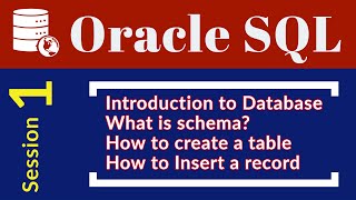 Oracle Session 1 |Oracle SQL Tutorial | Oracle SQL for Beginners | SQL for beginners