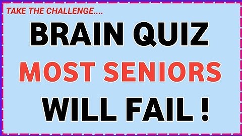 YOUR BRAIN IS VERY SHARP IF YOU CAN SCORE 12 OUT OF 20 || GENERAL KNOWLEDGE TRIVIA QUIZ 