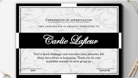 Certificate Design in Microsoft Word   #easyediting #appreciation #certificate