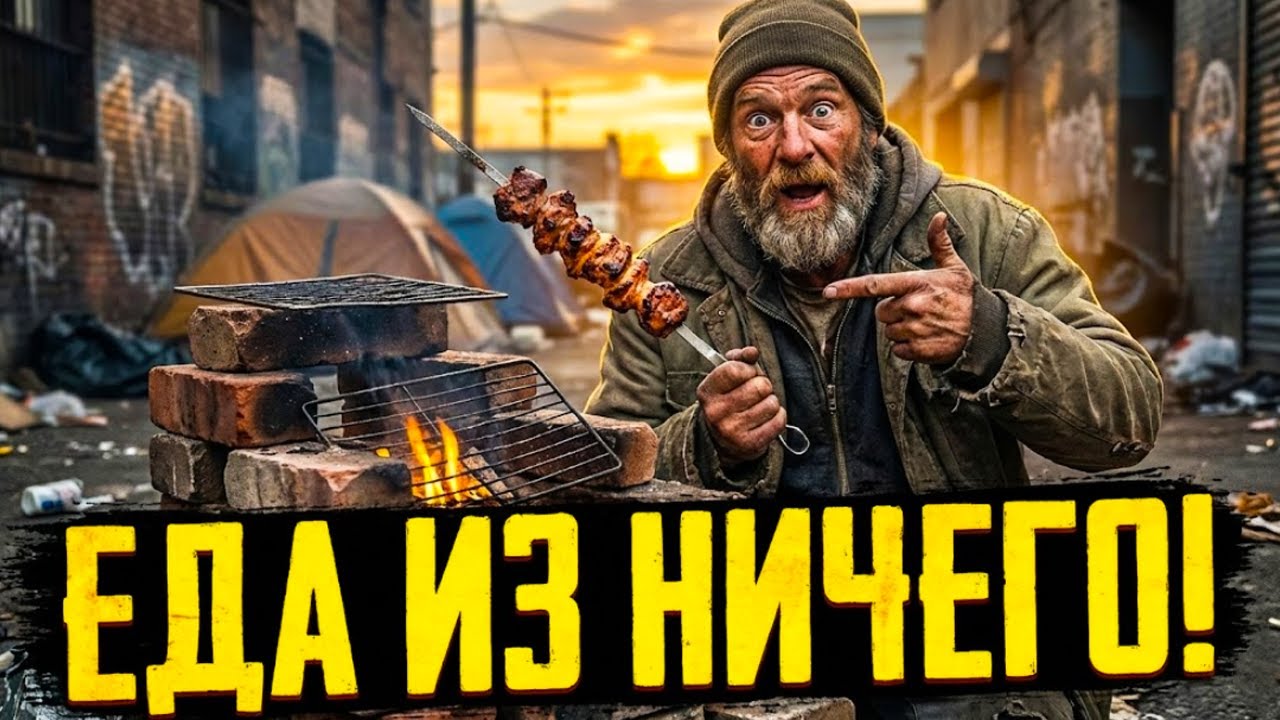 Как Бездомные Готовят Еду БЕЗ Огня И Газа! Как на самом деле выживают на улицах.