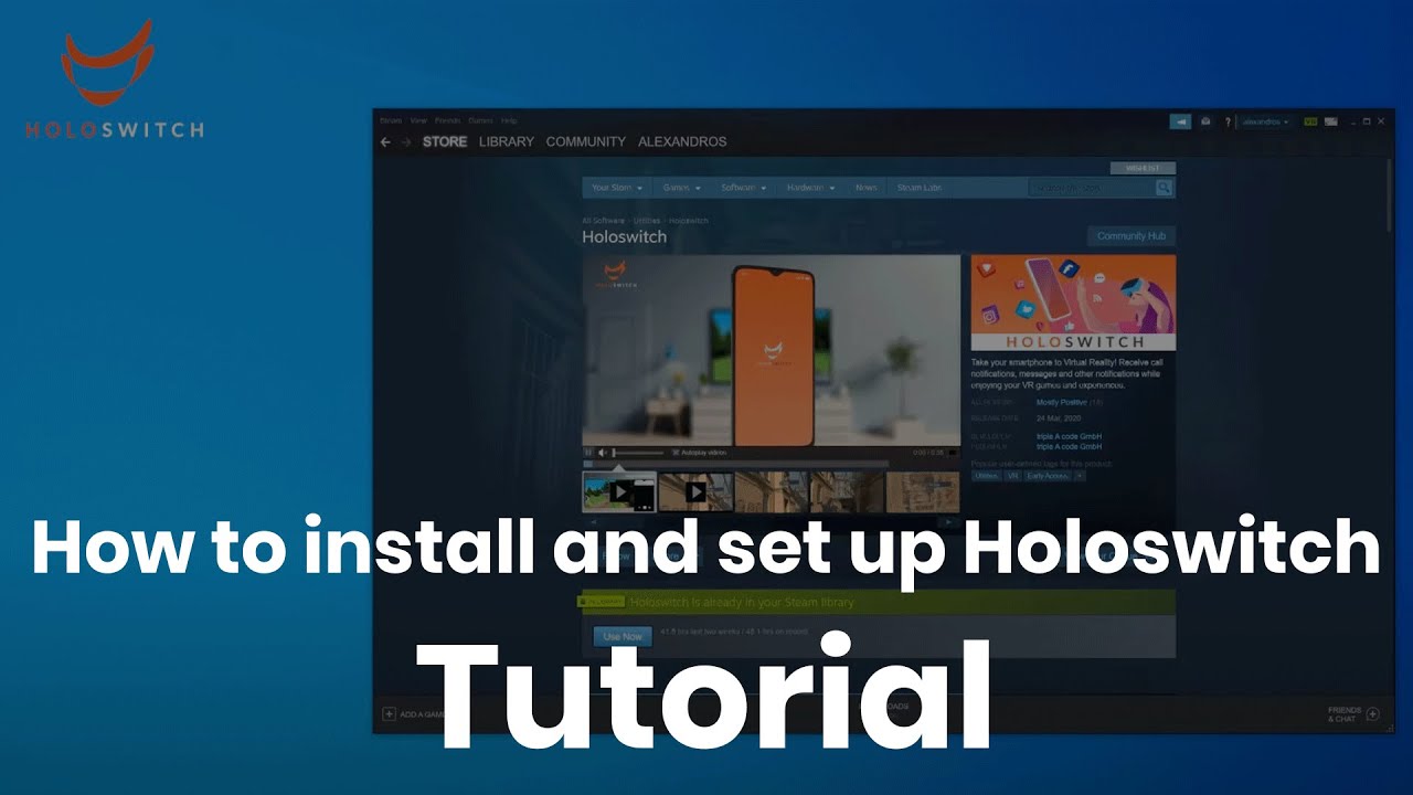 How to install and set up Holoswitch for Android