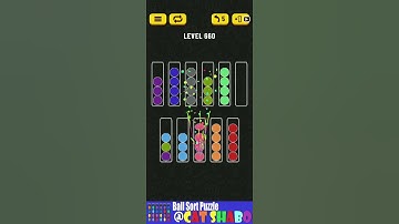 Ball Sort Puzzle Level 660 🎯No Extra Tubes😘Game Walkthrough😘 #StayHome And Fun Play #WithMe