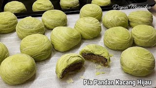 RESEP PIA KERING KULITNYA BERBENTUK SPIRAL / ULIR RENYAH BERLAPIS | TIPS MEMBUAT BAKPIA KACANG HIJAU