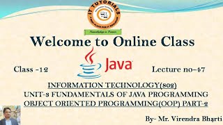 What is Constructor? || OOPs in Java Programming (Part-2) || Class-12 || Lecture No.-47