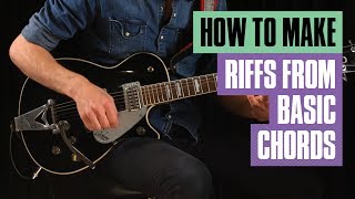 how to write a riff over chords