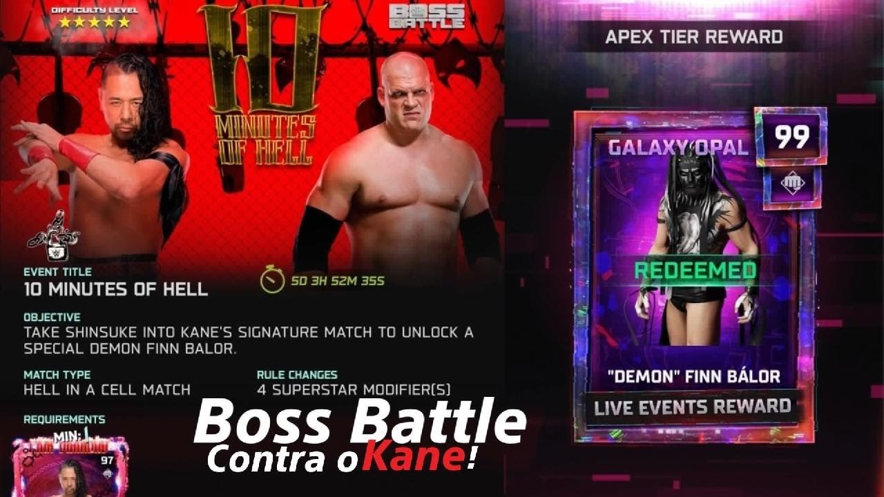 WWE 2K25 - MyFaction - Kane Boss Battle - Desbloqueando o Finn Bálor!