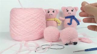 Свинка крючком. Символ 2019. Мастер класс. Toy Pig. (Урок 2. Голова ушки, мордочка и сборка игрушки) Свинка крючком. Символ 2019. Мастер класс. Toy Pig. (Урок 2. Голова ушки, мордочка и сборка игрушки)