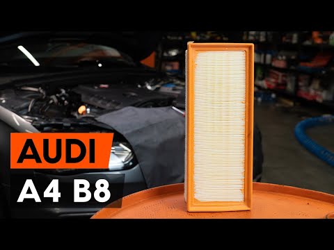 How to change air filter on AUDI A4 B8 Saloon