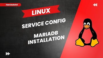 Linux Service Config - MariaDB Installation | Tamil | HarshaSelvi