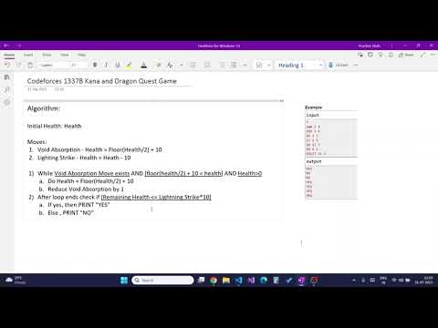 Codeforces 1337B Kaya and Dragon Quest Problem | Competitive Programming