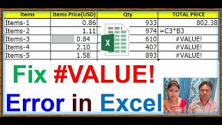 how To Fix #VALUE Errors in Microsoft Excel | Why your Excel Formula is Not Calculating | excel