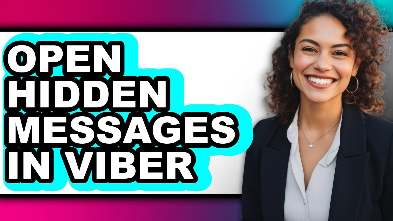 How to Open Hidden Messages in Viber (only Way) - YouTube