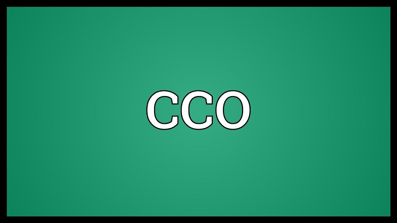 cco meaning youtube