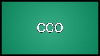 Cco Meaning
