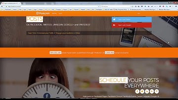 How to Schedule a Twitter,  Facebook and Google+ Post