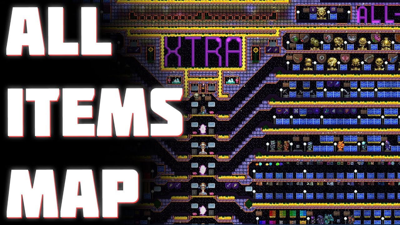 HOW TO GET ALL ITEMS MAP TERRARIA 1.4.4.9 IN STEAM HOW TO DOWNLOAD