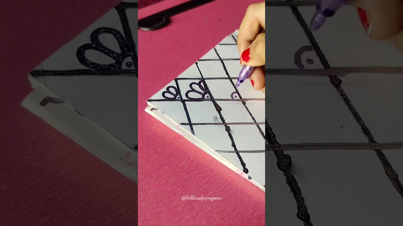 Let's draw Geometric Zentangle patterns 🌻 ✨