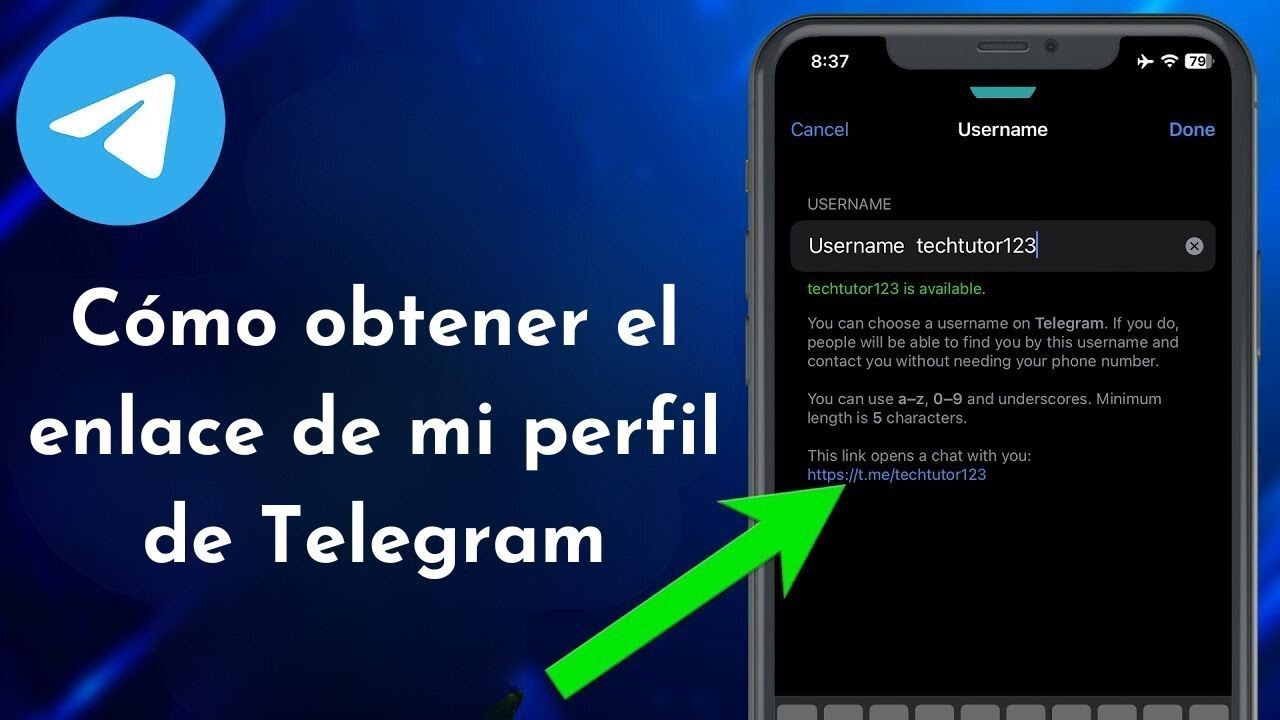 Cómo obtener el enlace de mi perfil de Telegram - YouTube