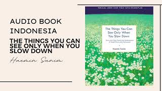 AUDIO BOOK INDONESIA | THE THINGS YOU CAN SEE ONLY WHEN YOU SLOW DOWN | HAEMIN SUNIM